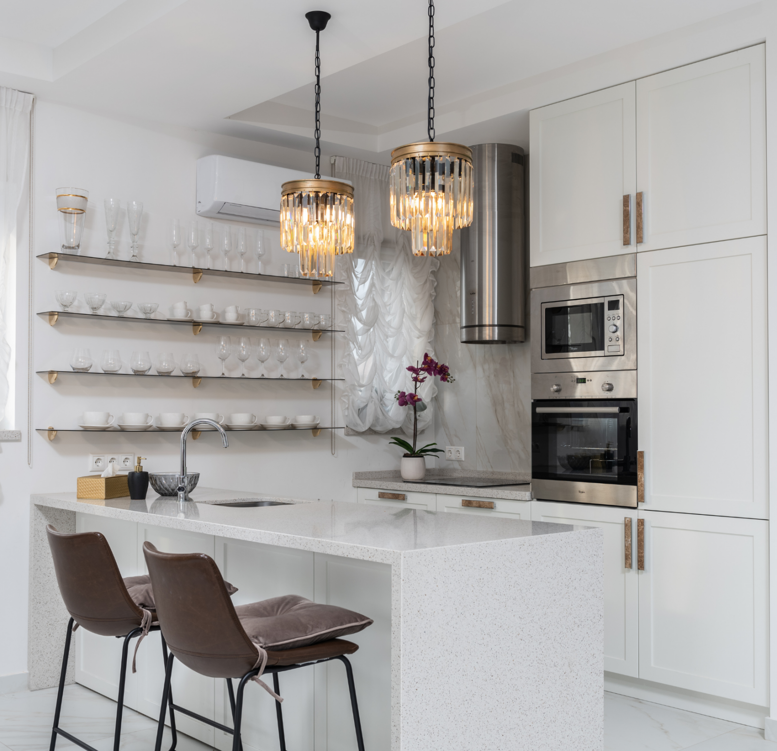 Cuisine ouverte sur le séjour dans un appartement 4 pièces à vendre dans le programme Les Promenades Gutenberg Schiltigheim