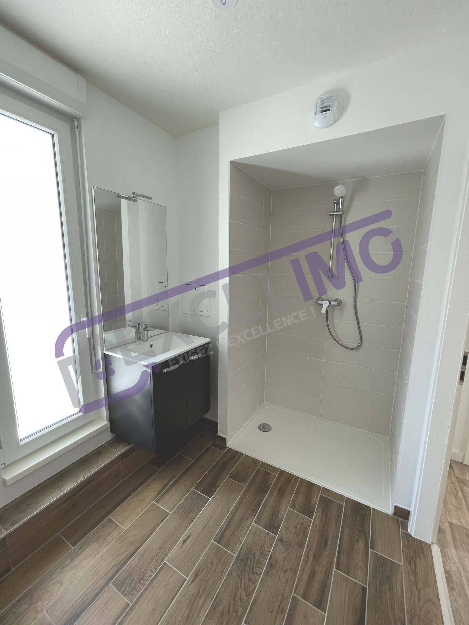 Appartement 3 pièces 50 m² à louer à Illkirch-Graffenstaden avec une salle de bain moderne