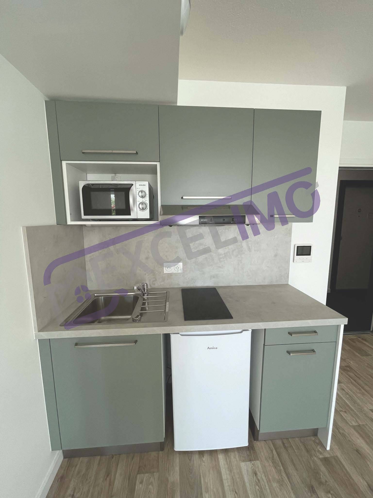 Appartement 3 pièces 50 m² à louer à Illkirch-Graffenstaden avec une cuisine ouverte équipée moderne