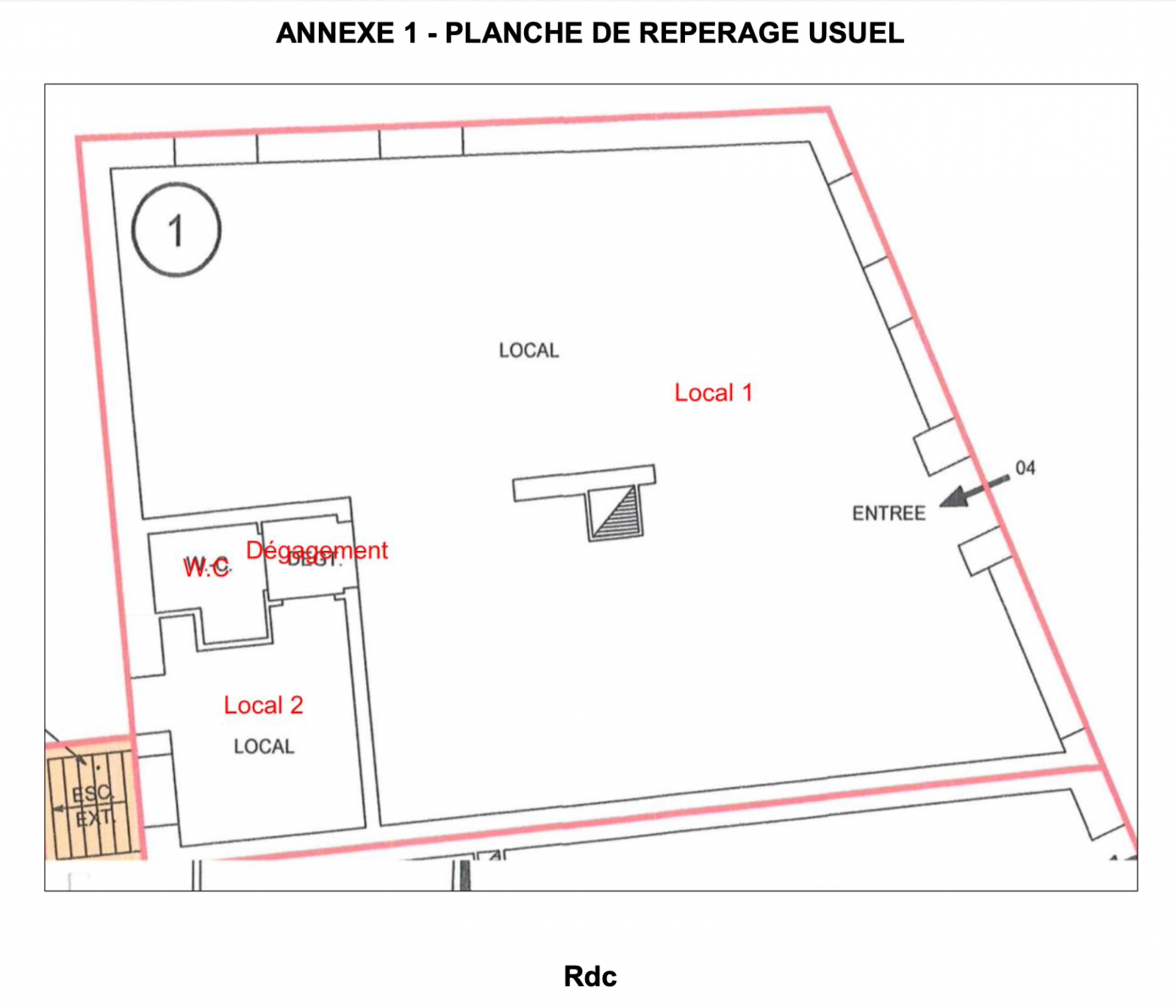Plan local a louer a Schiltigheim 