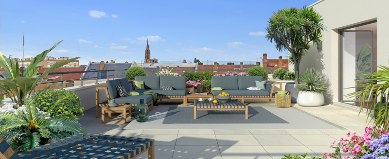 Acheter un appartement neuf en attique au cœur de Strasbourg