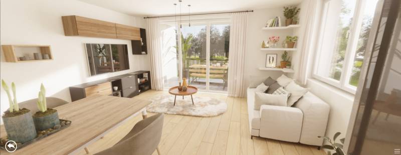 Appartement 4 pièces de 84.21m² avec une cuisine ouverte sur le séjour et l'espace extérieur - L'inattendu 2