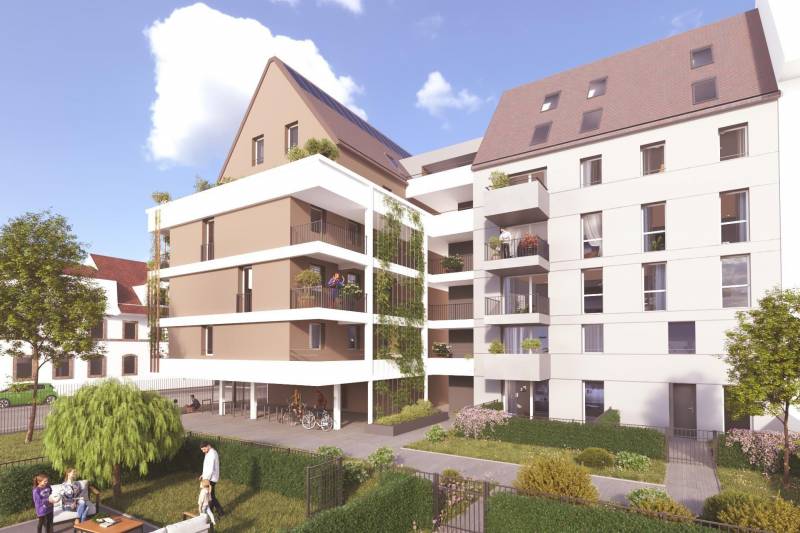 Nouveaux appartements neufs et maison neuves quartiers Saint Florent à Strasbourg 67200