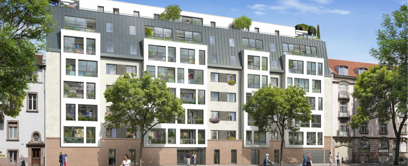 Appartement neuf 2 pièces de 41.88m² à vendre à Strasbourg