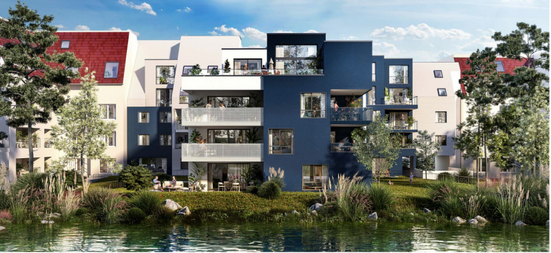 Appartement neuf 3 pièces à partir de 63.59m² - Tivoli 48 à Strasbourg Wacken  